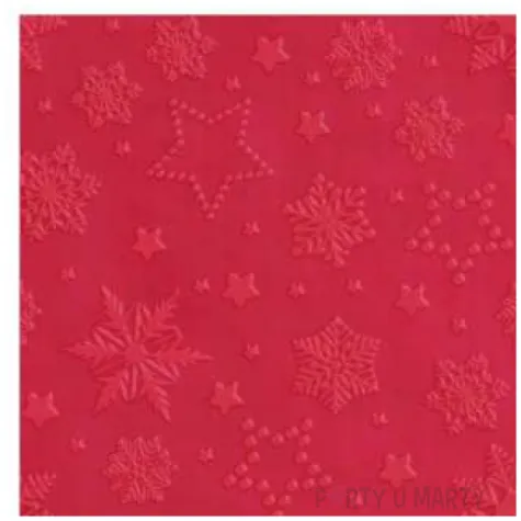 serwetki wytlaczane sniezki czerwone paw 33 cm 20 szt