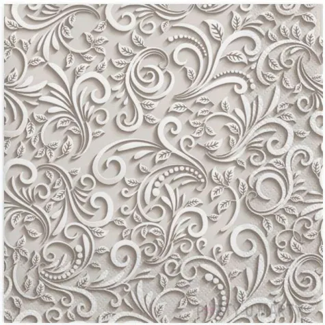 serwetki wzor 3d bezowe maki 33 cm 20 szt