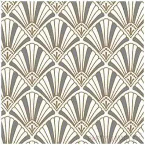 serwetki wzor art deco srebrno zlote maki 33 cm 20 szt
