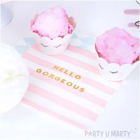 serwetki yummy hello gorgeous rozowy jasny partydeco 33 cm 20 szt