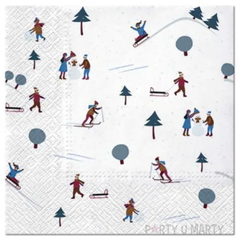 serwetki zabawa w sniegu 33 cm 20 szt