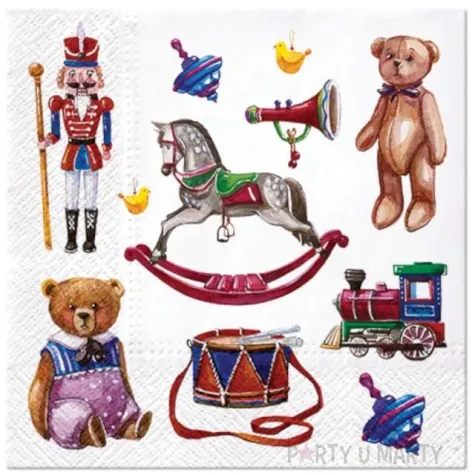 serwetki zabawki retro paw 33 cm 20 szt