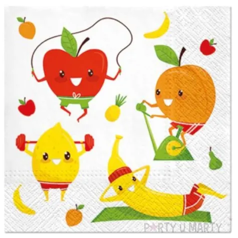 serwetki zapachowe trenujace owoce paw 33 cm 20 szt