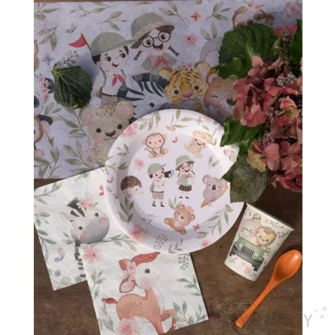 serwetki zebra w krzakach santex 33 cm 20 szt