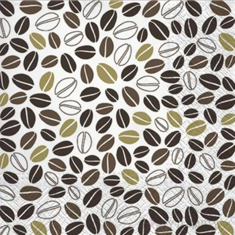 serwetki ziarna kawy paw 33 cm 20 szt