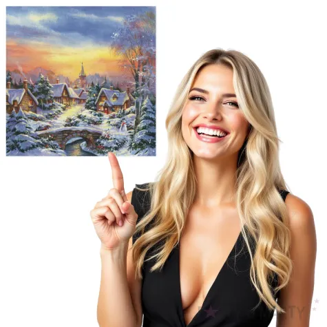 serwetki zimowy zachod slonca na wsi maki 33 cm 20 szt