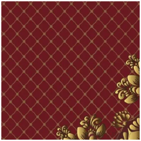 serwetki zlota ramka z siatka bordowe maki 33 cm 20 szt