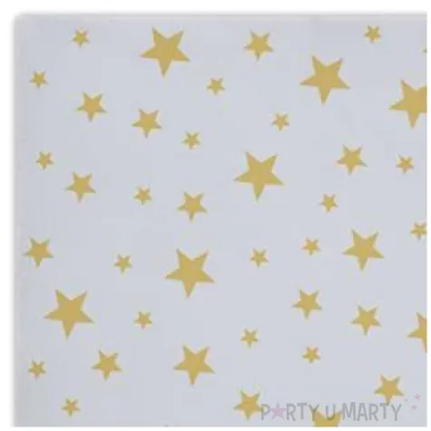 serwetki zlote gwiazdki szare paw 33 cm 20 szt