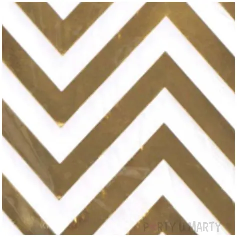 serwetki zlote zygzaki top ten 33 cm 10 szt