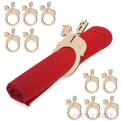 serwetnik pierscieniowy baranek wielkanocny 61 x 94 mm 10 szt