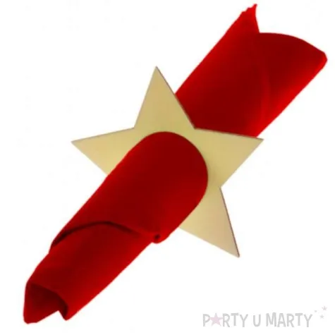 serwetnik pierscieniowy gwiazda drewno arpex 4 szt