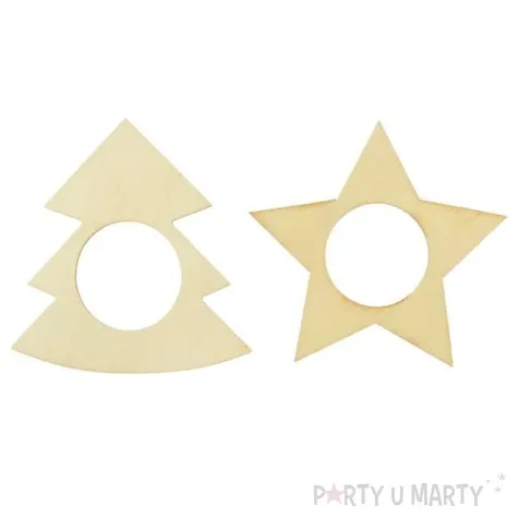 serwetnik pierscieniowy gwiazda drewno arpex 4 szt