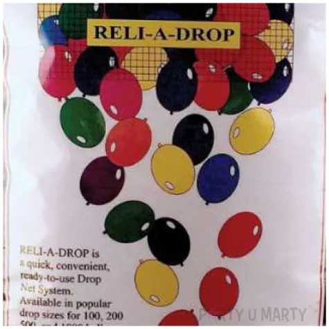 siatka xl do wypuszczenia 200 balonow czarna godan