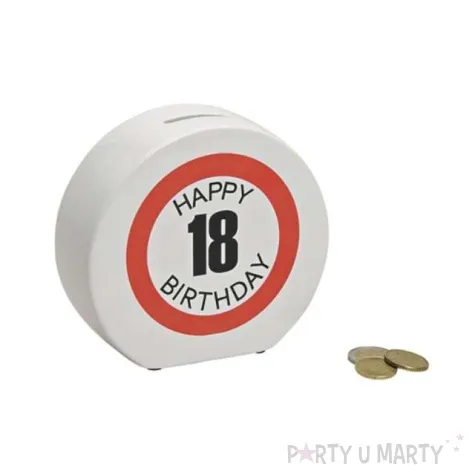 skarbonka 18 urodziny znak
