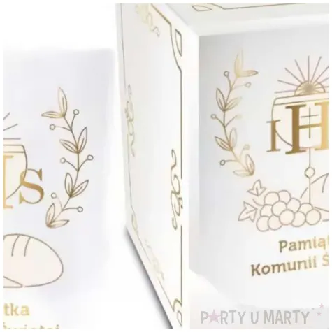 skarbonka pamiatka komunii swietej kielich walec biala bgtech