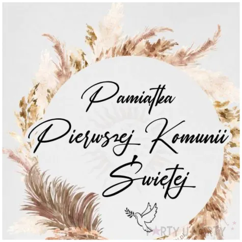 skarbonka pierwsza komunia swieta boho bialy 9 5 cm