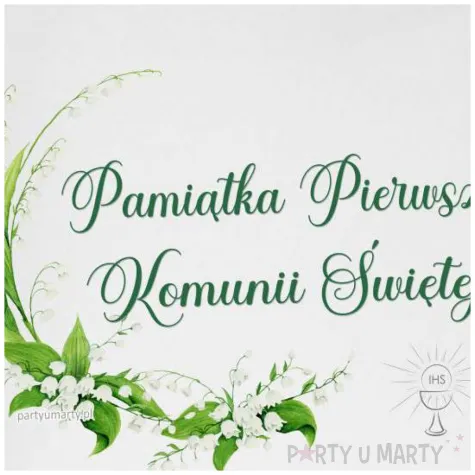 skarbonka pierwsza komunia swieta konwalie bialy 9 5 cm