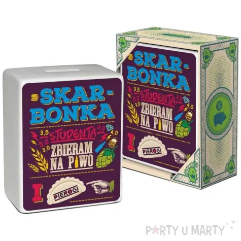 skarbonka skarbonka studenta zbieram na piwo i pierogi mix bgtech