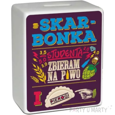 skarbonka skarbonka studenta zbieram na piwo i pierogi mix bgtech