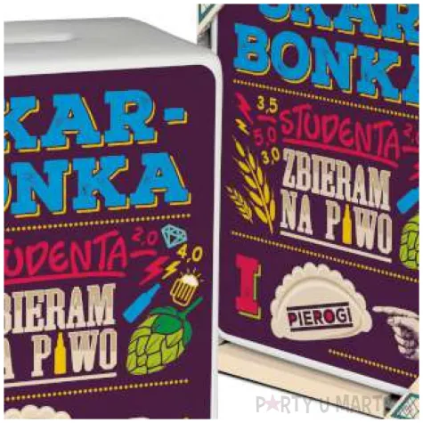 skarbonka skarbonka studenta zbieram na piwo i pierogi mix bgtech