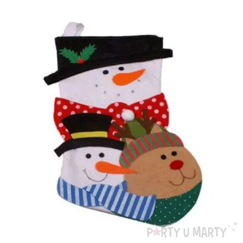 skarpeta na prezenty balwan i przyjaciele