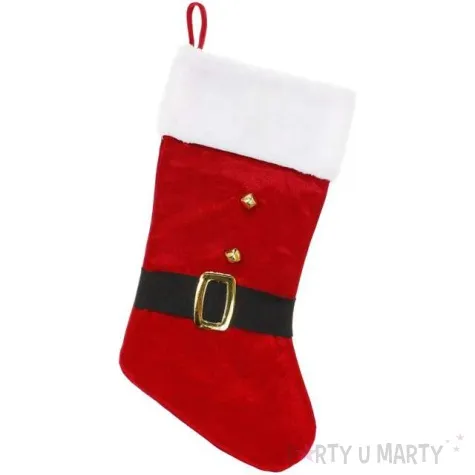 skarpeta na prezenty mikolaj z dzwoneczkami godan 51 cm