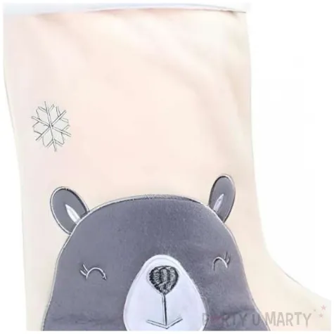 skarpeta na prezenty mis kremowy godan 42 cm