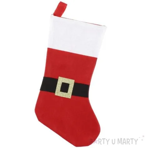skarpeta na prezenty pas swietego mikolaj godan 48 cm