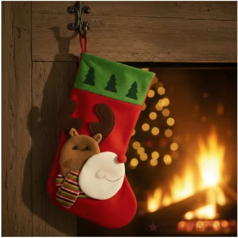 skarpeta na prezenty renifer w szaliku