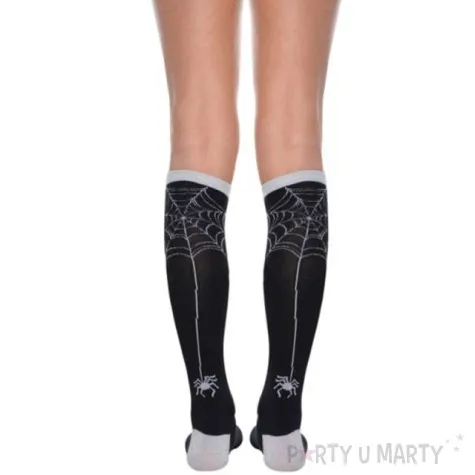 skarpetki pajeczyny i pajaki czarno szare amscan