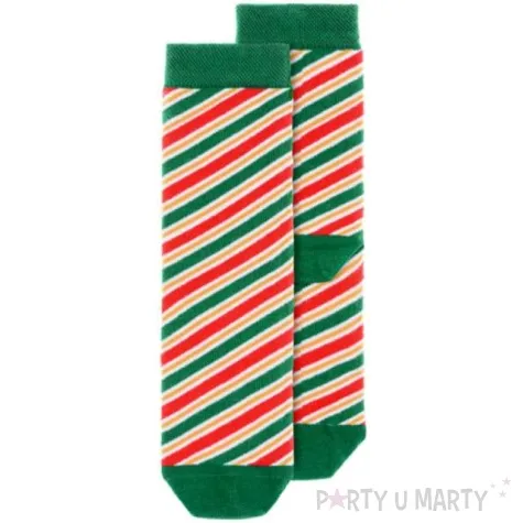 skarpetki swiateczne paski rozm 27 30 partydeco 1 para