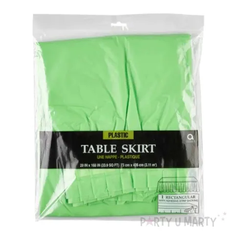 skirting classic zielony kiwi amscan 426 cm x 73 cm