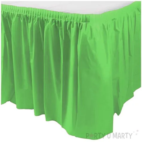 skirting classic zielony kiwi amscan 426 cm x 73 cm