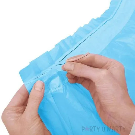 skirting foliowy amscan classic blekitny 73x426 cm