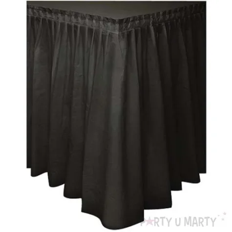 skirting foliowy amscan classic czarny 426 x 73 cm