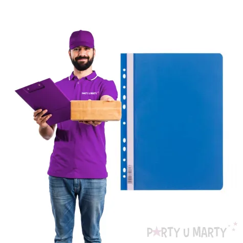 skoroszyt miekki bez perforacji niebieski d rect