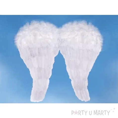 skrzydla aniol classic biale partydeco 50 x 46 cm