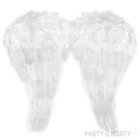 skrzydla aniol classic biale partydeco 50 x 46 cm