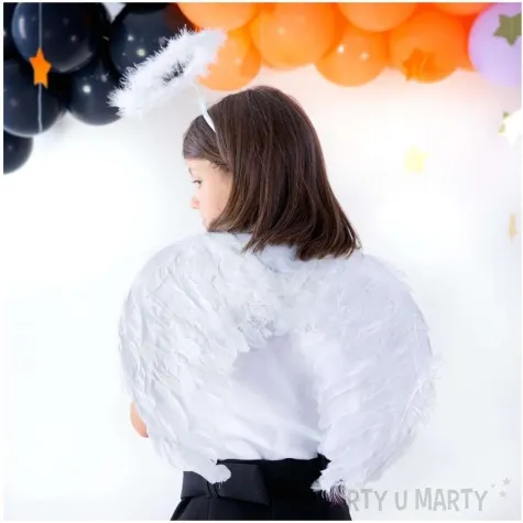 skrzydla aniol classic bialy partypal 35x35 cm