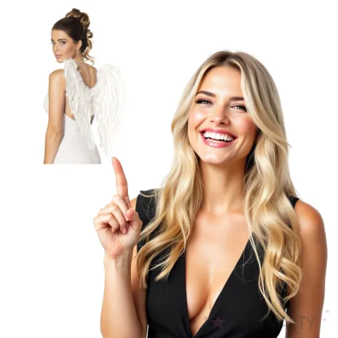 skrzydla aniol deluxe biale boland 50 x 50 cm