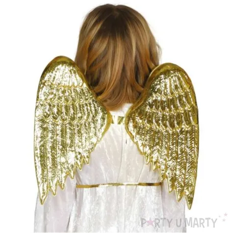 skrzydla aniol gold deluxe guirca 40x35 cm