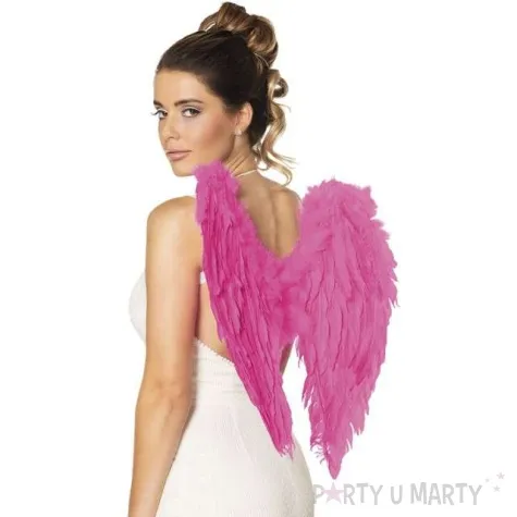 skrzydla aniol pinki rozowe boland 50 x 50 cm