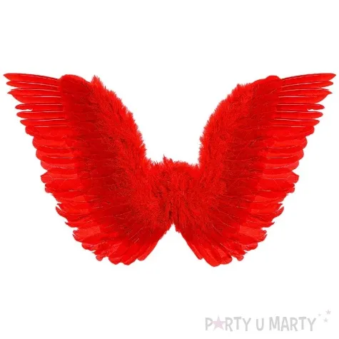 skrzydla aniol premium czerwony widmann 86x31 cm