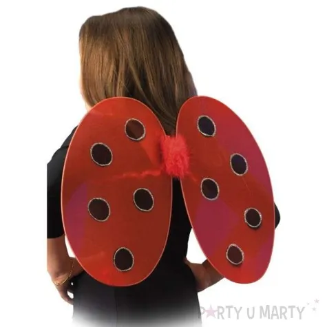 skrzydla biedronka czerwony carnival toys 40 cm