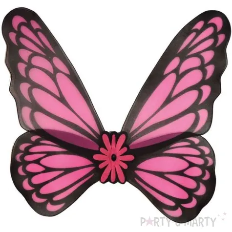 skrzydla motyl rozowe funny fashion 76 cm