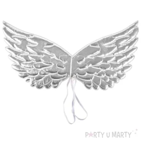 skrzydla srebrny aniol materialowe arpex 42 x 20 cm