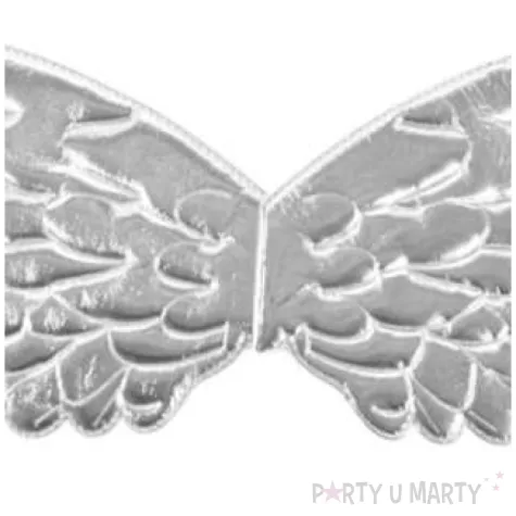 skrzydla srebrny aniol materialowe arpex 42 x 20 cm