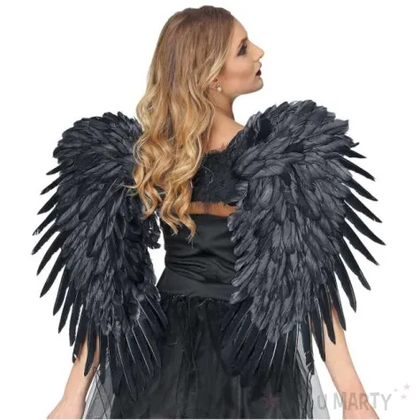 skrzydla upadly aniol czarne widmann 80x65 cm