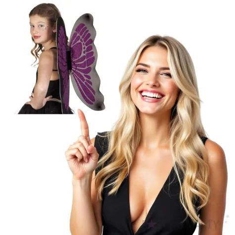 skrzydla wrozka fioletowo czarne boland 55 x 45 cm