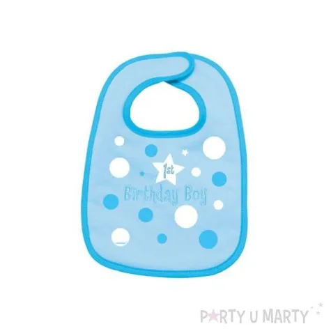 sliniaczek niebieski birthday boy 20x26cm 1szt